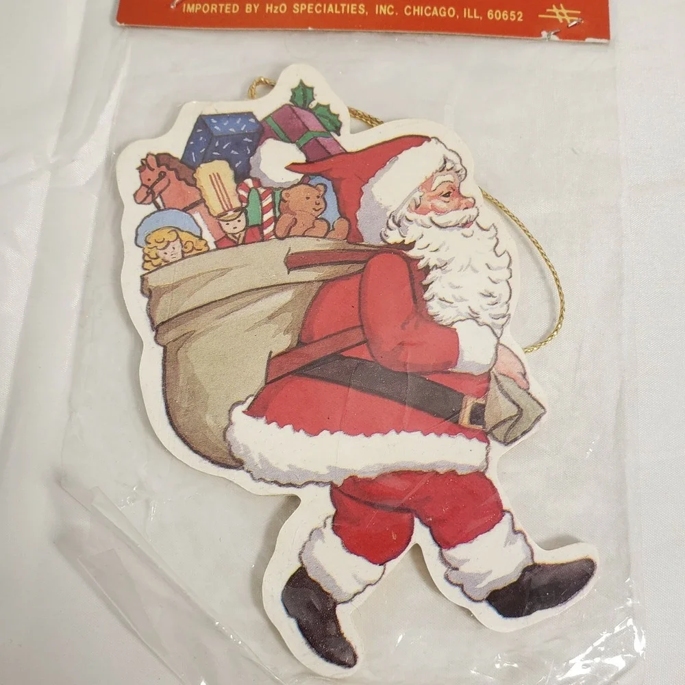 Vintage Christmas Queen Santa Gift Sack Ornament New In Package - Made In Taiwan